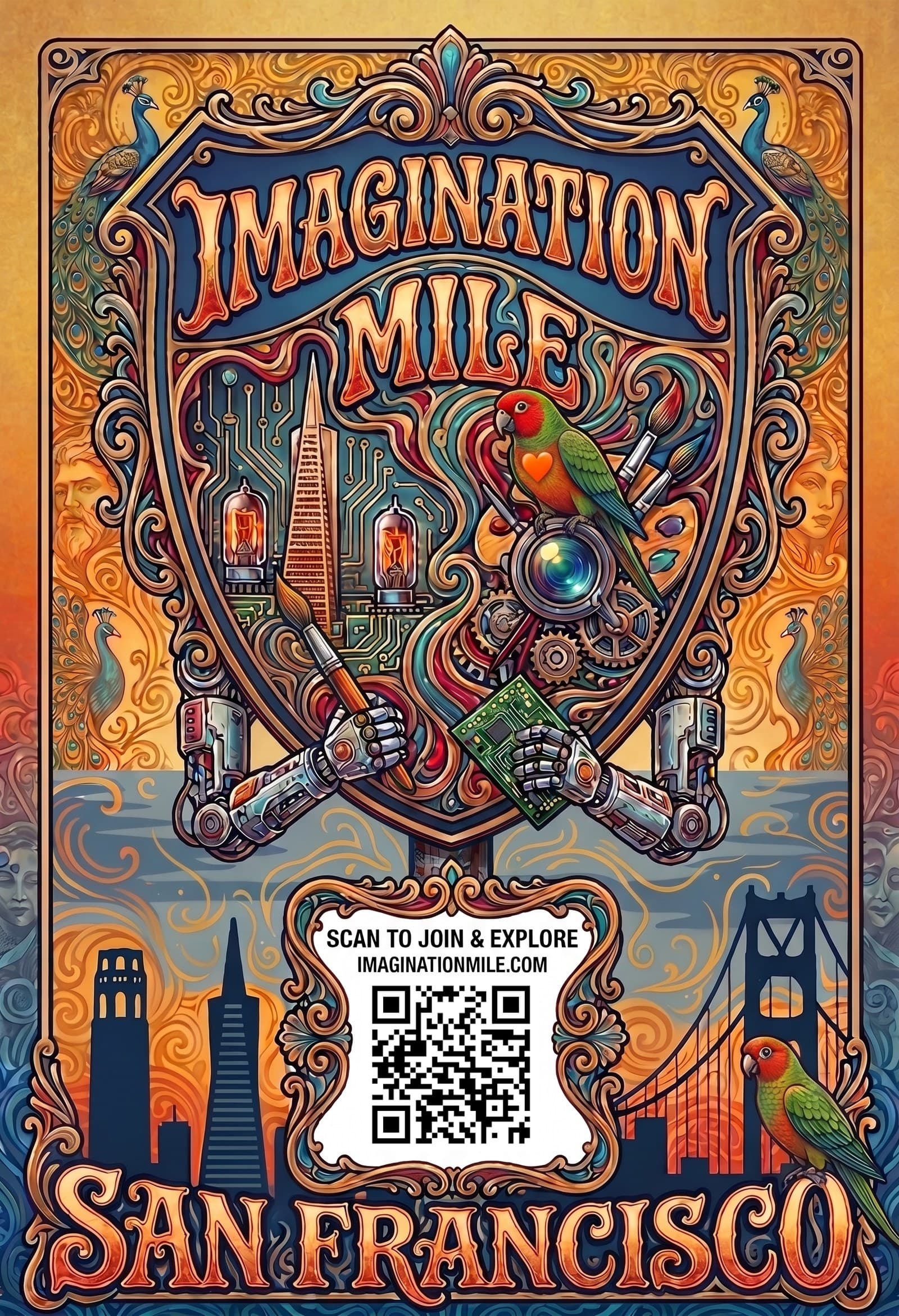 Imagination Mile wall poster